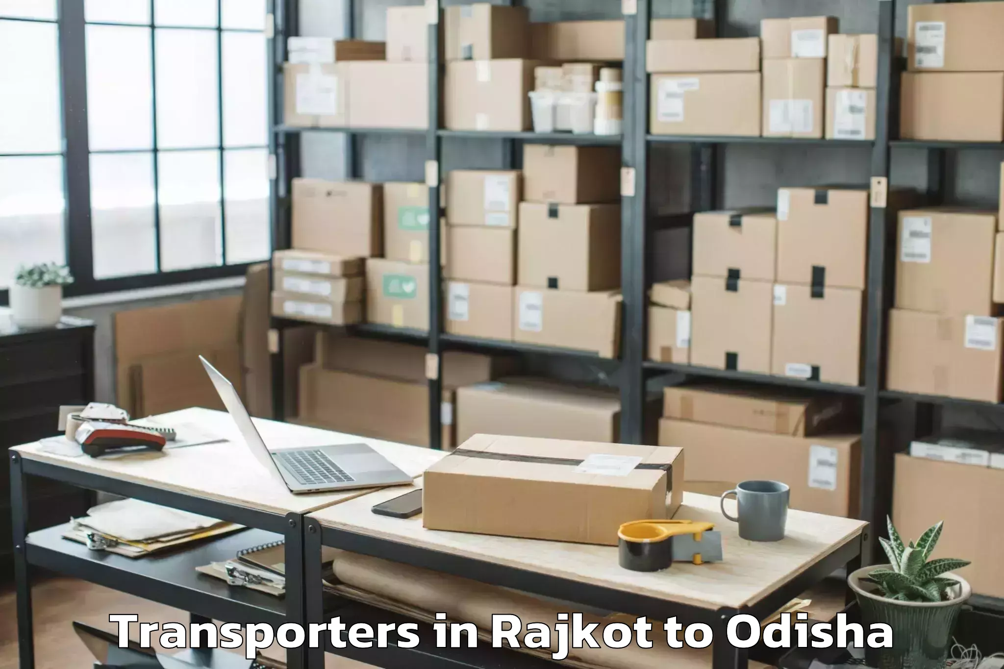 Book Rajkot to Rayagada Transporters Online